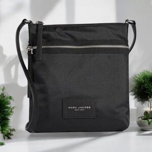 MARC JACOBS NEW YORK Crossbody Bag Marc Jacobs Bag Black Nylon Leather FAST SHIP